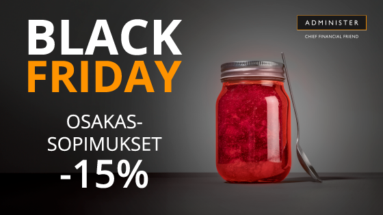 Administerin lakipalvelut – Black Friday -kampanja